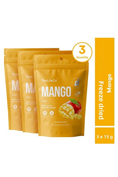 The LifeCo مانجو مجففة بالتجميد من TheLifeCo - عبوة من 3 قطع