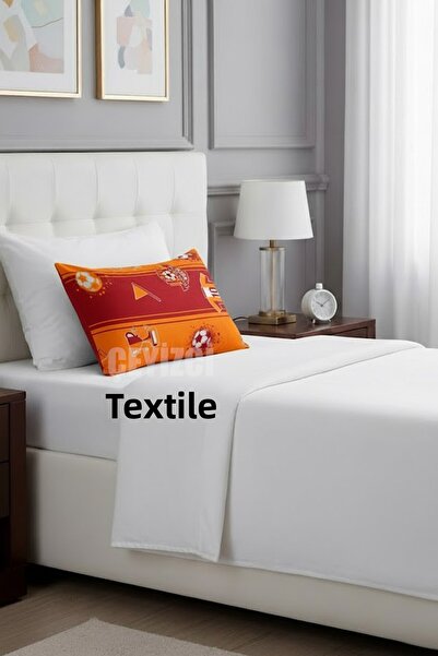 Çt Çeyizci Tekstil Yellow Red Pillow Case - 1 Piece