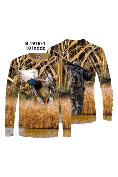 HT Outdoor Uzunkol T-Shorts - Με σχέδιο με άχυρα και φιγούρες πάπιας