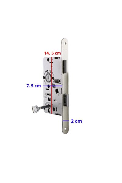 NZB Pvc Wc Bathroom Door Wooden Door Room Mortise Lock Body Lock Without Cylinder Without Barrel Self-Keyed