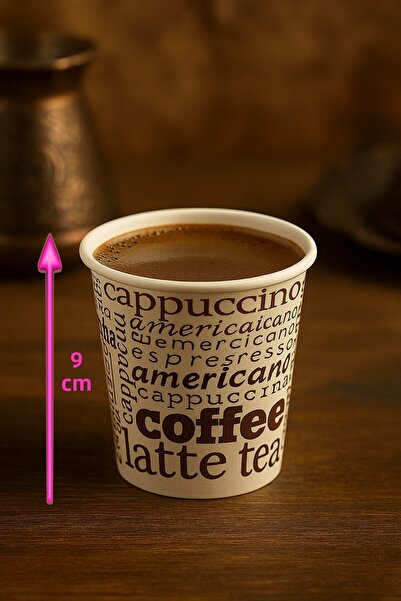 Özkan Ambalaj Temizlik 100 Pieces 4 oz 120 ml Turkish Coffee Cups Small Paper Cups