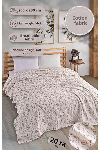 MODALİN Double Printed Pique Bedspread Daisy 200X230 cm