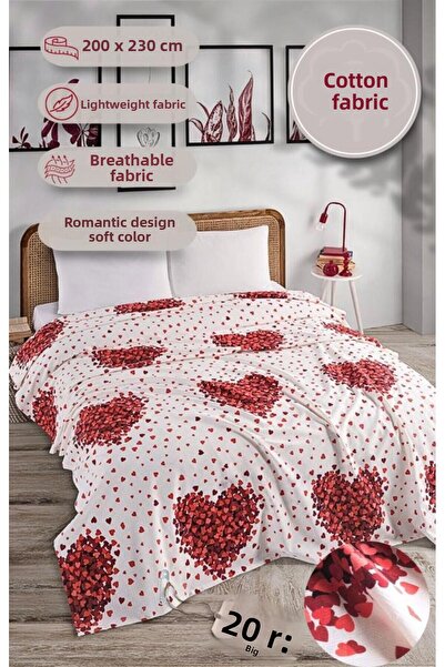 MODALİN Double Printed Pique Bedspread Daisy 200X230 cm
