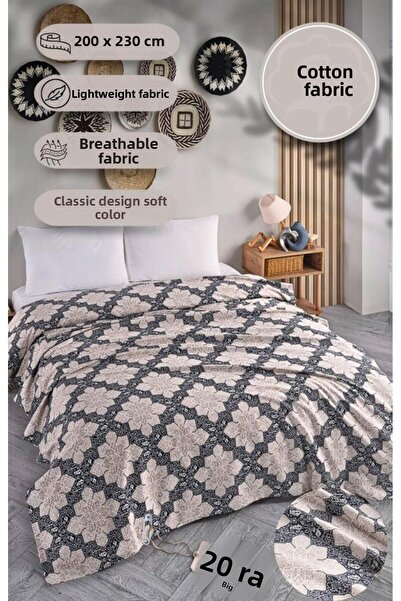 MODALİN Double Printed Pique Bedspread Daisy 200X230 cm