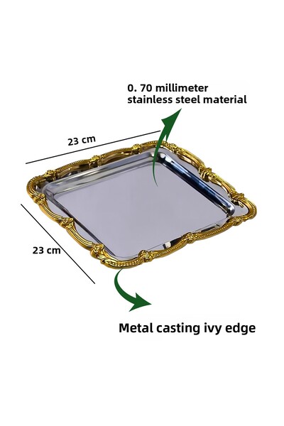 EVSTYLE 3-Piece Vine Tray - Stainless Steel