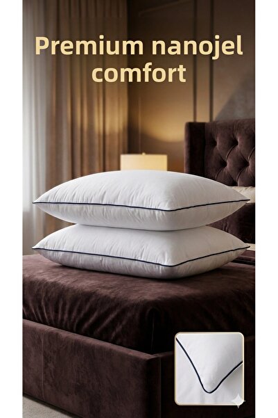 Clevora Set de 2 perne de lux Nano Gel 50x70cm 1200gr Tesatura din bumbac