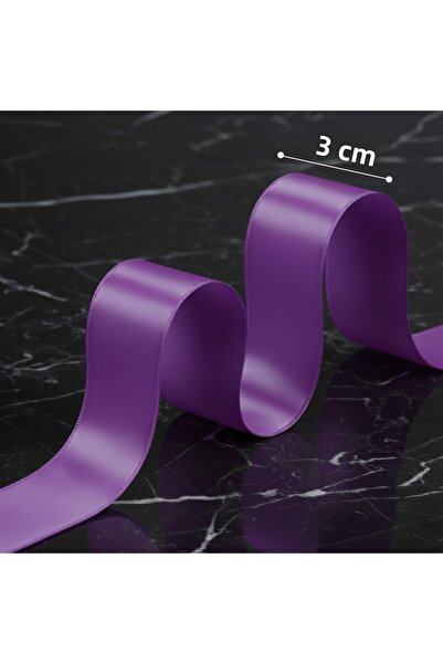 hdcw 10 Meters - 3 cm Satin Ribbon, Decoration, Party, Wedding, Invitation, Packaging, Decoration