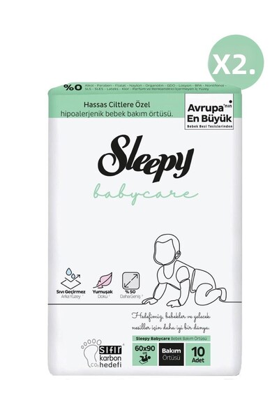 Sleepy غطاء العناية بالطفل 10 قطع × 2