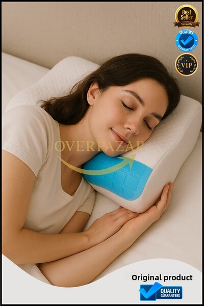 Ankaflex وسادة جل فيسكو وسادة جل فيسكو مع وسادة فيسكو لدعم الرقبة لتقويم العظام
