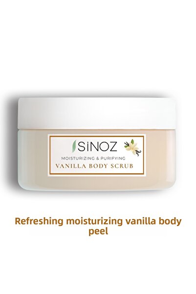 SİNOZ مقشر الجسم المغذي والمنظف والمرطب لتقشير الجسم بالفانيليا 300 جرام
