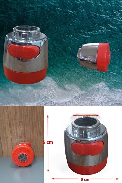 BULİTRA Su Armatürleri New 22mm Faucet Aerator Bubbler Sprayer Water Saving Tap Filter Two Modes Red