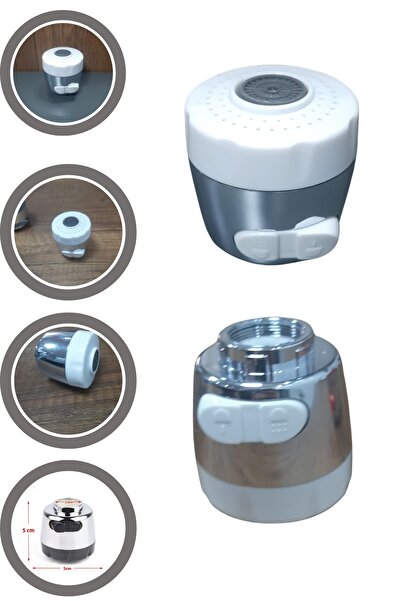 BULİTRA Su Armatürleri New 22mm Faucet Aerator Bubbler Sprayer Water Saving Tap Filter Two Modes White