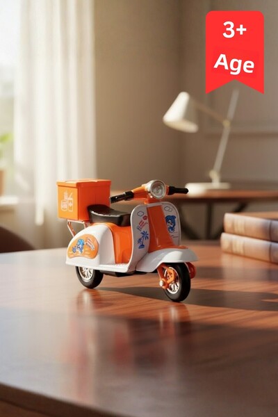 craftivio Mini Vespa Scooter Pull and Drop Fine Detail Multi-Colored Ages 3+