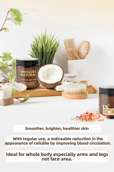 UN Unique & Natural مقشر منقي للجسم 140 جرام