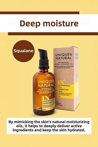 UN Unique & Natural زيت تنظيف الوجه المضاد للأكسدة 100 مل