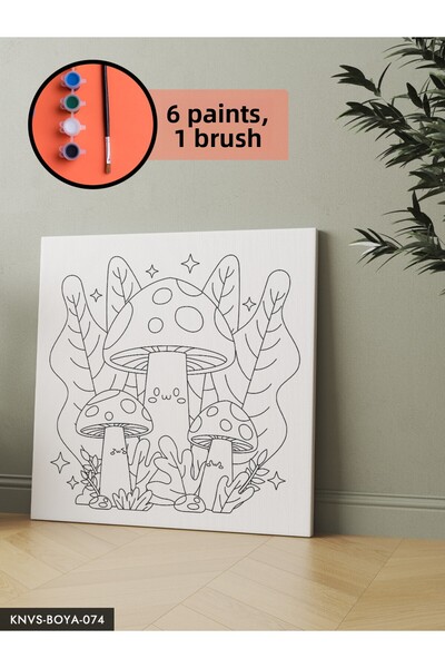 CeSht Canvas Painting Set Includes Brush and Paint