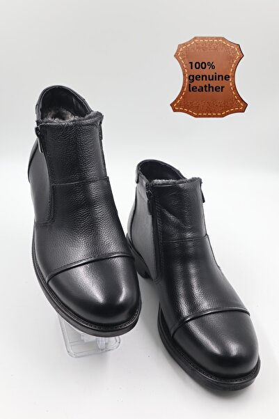 nazenintasarımlar Ανδρικές μπότες TABA Daily με φερμουάρ από γνήσιο δέρμα