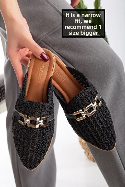 StWenn Papuci cu pietre pentru damă, închis în față, dantelă, tricotată, zestre, sandale zilnice