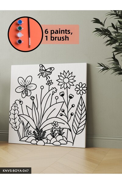 CeSht Canvas Painting Set Includes Brush and Paint