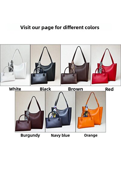 fular & bags Set dublu pentru femei, eșarfă leopard, cu fermoar și închidere cu capse, geantă neagră de mână și de umăr