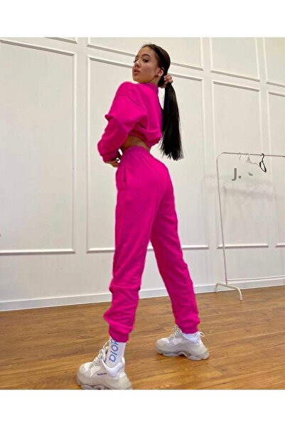 Maydonos Fukszia garbós tréningruha szett