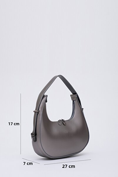 SHAKA Ασημί Shk110 Ειδική τσάντα χεριού, μπράτσου και ώμου με ρυθμιζόμενο λουράκι με φερμουάρ