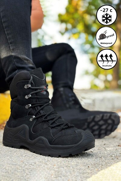 BIG KING Black Combat Gtx voděodolné boty na zip