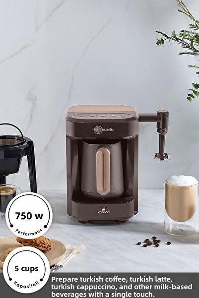 Karaca Turkish Coffee Color Memory Barista Machine - Walnut Brown
