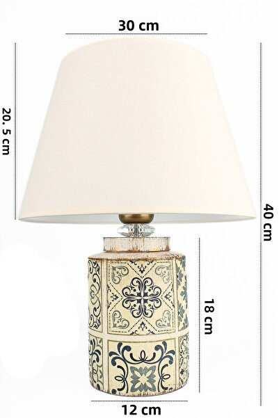 Hmydesign White Handmade Lampshade - Plomb Patterned