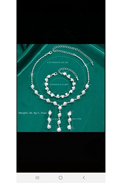 Zanora 3 Sets of Magnificent Glitter Bridal Henna Vows with Waterway Pearls