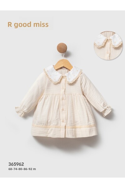 Cassiope Baby Muslin Collar Lace Dress
