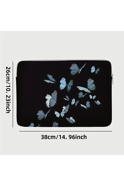 Dodemert Home Θήκη τσάντας για σημειωματάριο από μαλακό ύφασμα με φερμουάρ, προστατευτική από πολυεστέρα (38,1 cm)