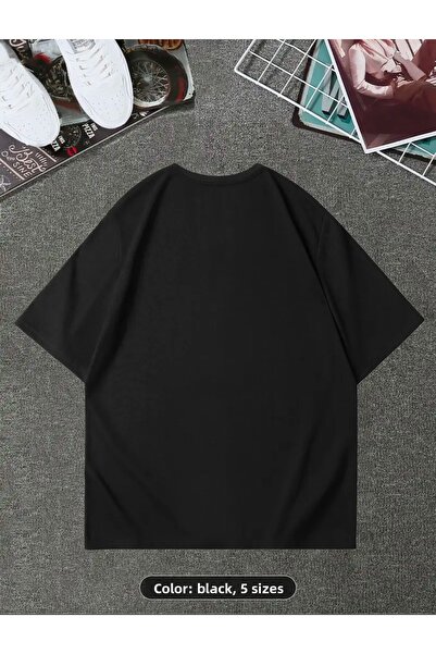 NEW TRENDY COLLECTİON Dámské pánské oversize tričko nové sezóny bavlněného speciálního designu s potiskem