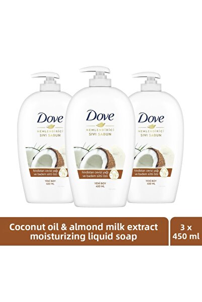 Dove Liquid Soap H. Walnut 450 ml X3 Pieces