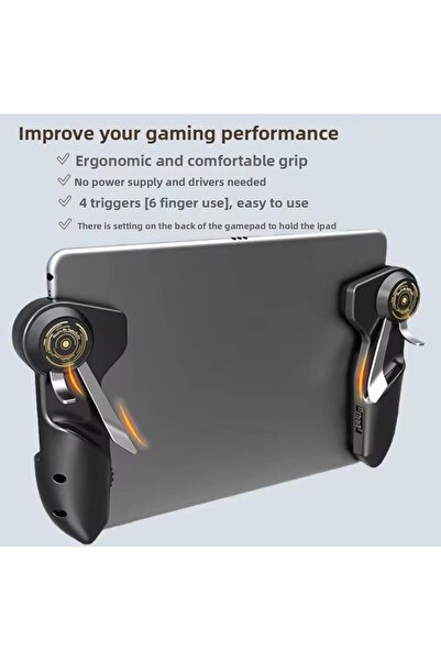 Asfal 6 Finger Pubg Game Console Compatible with All Tablets Pubg Trigger Mobile Joystick for iPad Tablet