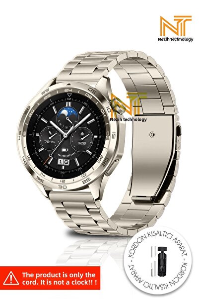 Nezih Case ساعة هواوي GT بسوار معدني من الفولاذ المقاوم للصدأ 46 ملم - GT2/GT...