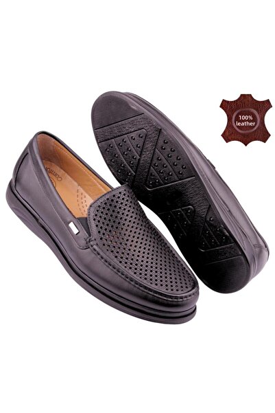 DETECTOR Genuine Leather Orthopedic Lightweight Soft Perforated Men's Shoes