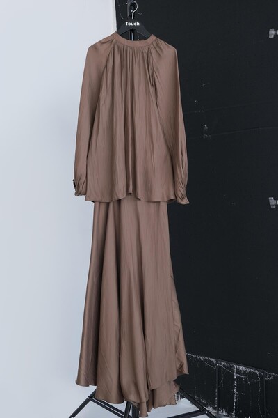 Touché Privé Gathered Tunic Skirt Set