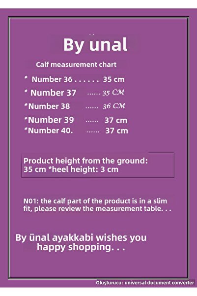 AYDOĞDU by ünal Cizme de damă cu cataramă neagră 1244000