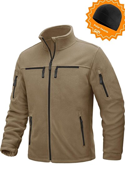 GHASSY CO. Ghassy Co. Warm Tactical Sport Multi 6 Pocket Functional Thermal Fleece Jacket