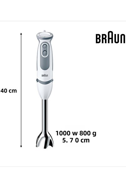 Braun Mq5245wh Multiquick 5 Vario 1000 W Hand Blender Set