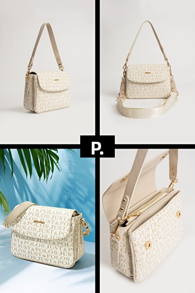 POLOGRAND London Originální taška přes rameno Just Polo Collection se 4 přihrádkami, luxusní měkká kůže s nastavitelným křížovým popruhem