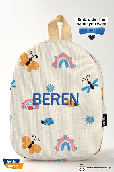 Minilee [نكتب اسمك حسب طلبك] - فراشة ممتعة 0-8 سنوات - حقيبة ظهر لرياض الأطفال والحضانة