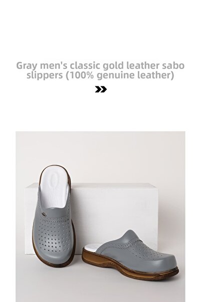 ÇİZGİ MEDİKAL Παντόφλες Cook γνήσιο δέρμα ορθοπεδική σόλα παντόφλες Cook Παντόφλες κουζίνας