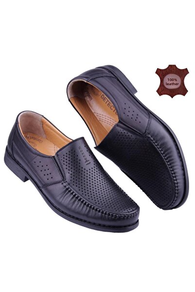 DETECTOR Genuine Leather Orthopedic Perforated Men's Casual Shoes Dtc0288-2
