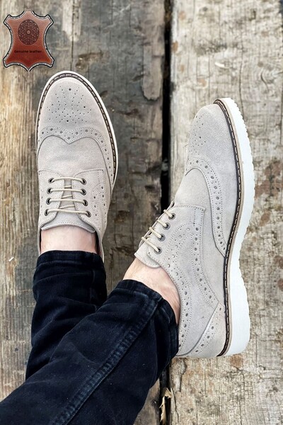 Deri De Luxe Genuine Leather Men's Classic Shoes