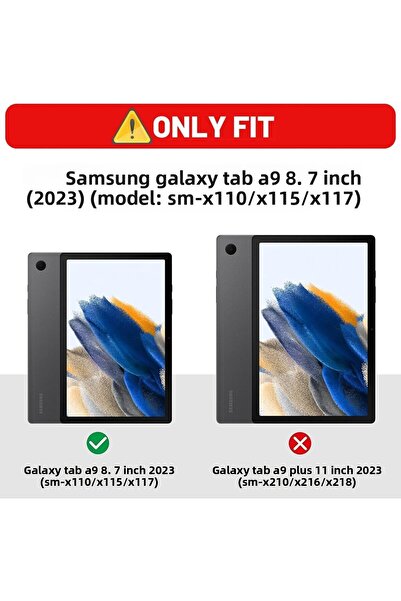 UnDePlus حافظة سامسونج جالاكسي تاب A11 / A9 بحجم 8.7 بوصة مع حامل أنيق للأطفال