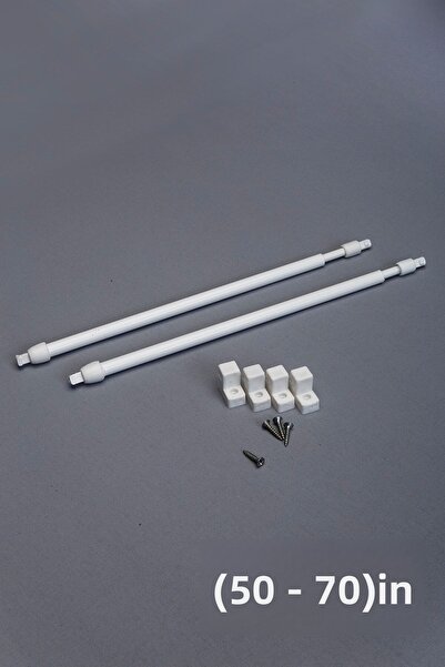 VENTİ PERDE 50 - 70 Cm Tijă de briză reglabilă 2 bucăți țevi de perdea din al...