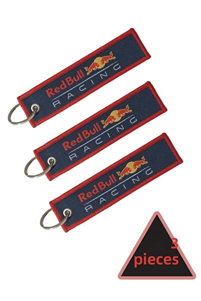 Vwear Breloc roșu din țesătură pentru motociclete, 3 piese, cadou