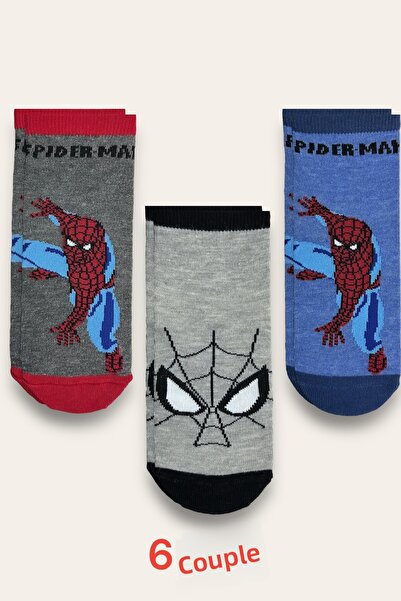 Belyy Socks Belyy 6-pack Spiderman Patterned Children's Socks